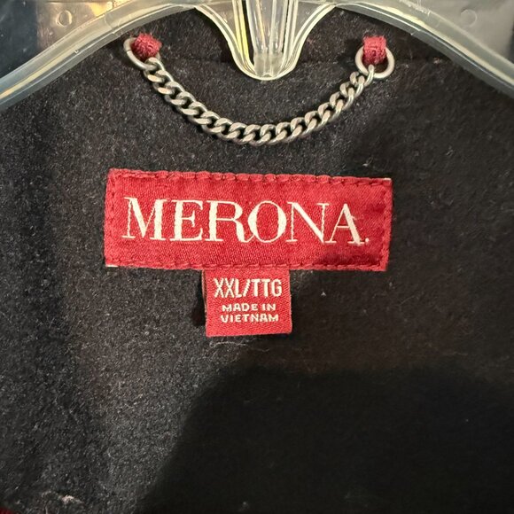 Merona Plus Size Black Wool Blend Heavyweight Coat Women’s XXL - Picture 8 of 10